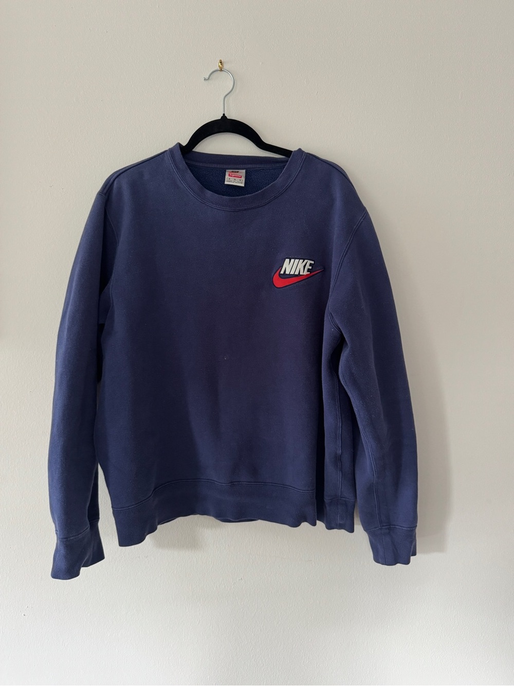 Supreme x Nike Navy Crewneck Sweatshirt